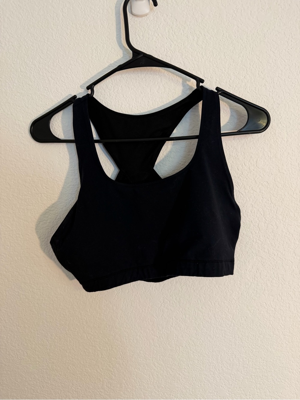Everyday Black Racerback Sports Bra - Women